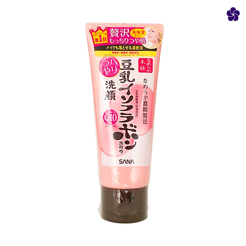 SANA Nameraka Honpo Soy Milk Q10 Face Wash 150g Murasaki Cosmetics