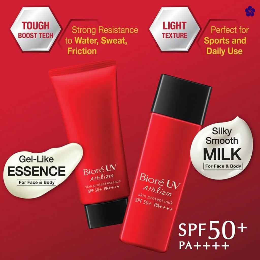 Protection　|Murasaki　–　Athlizm　Cosmetics　Sunscreen　Murasaki　Skin　Milk　BIORÉ　PA++++　UV　SPF50